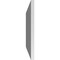 Ekena Millwork Vertical Surface Mount PVC Gable Vent: Non-Functional, w/3-1/2"W x 1"H, Standard Frame, 36"W x 18"H GVPVE36X1801SN - alternate 5